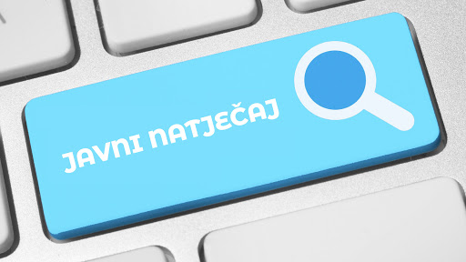 Ilustracija tipkovnice sa dugmetom javni natječaj