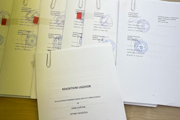 Potpis kolektivnog ugovora vrtic